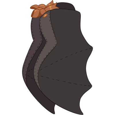 Bat Wing Shawl (black)