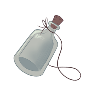 Glass Bottle Charm