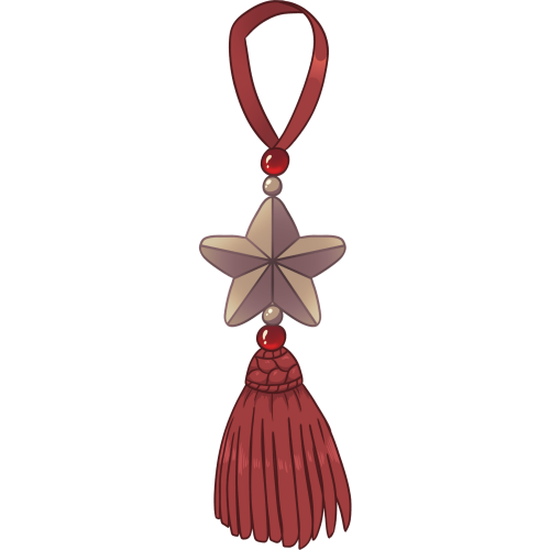 Glorious Yule Antler Ornament (Red)