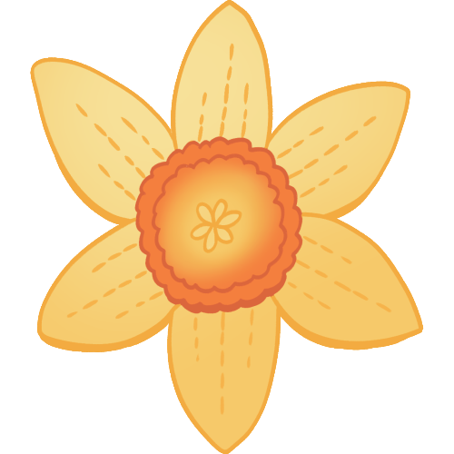 Daffodil Clip (Yellow)