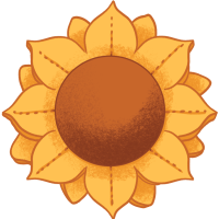 Sunflower Clip (yellow)