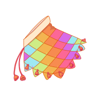 Matka Ihme Cloak (rainbow)