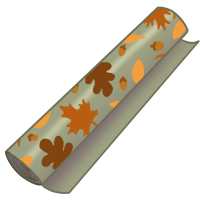 Gift Wrap: Autumn leaves