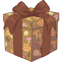 Wrapped Gift (Autumn Mushrooms)