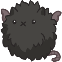 Plush Fuzzy Familiar (black)