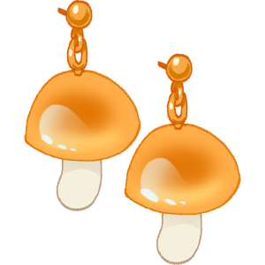 Mushroom Earrings (fruit)