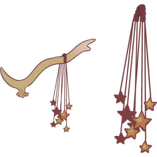 Shining Star Antler Adornments (copper)