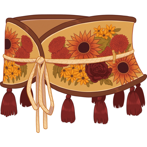 Autumn Floral Collar (gold)