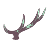 Infused Metallic or Gemstone Antlers